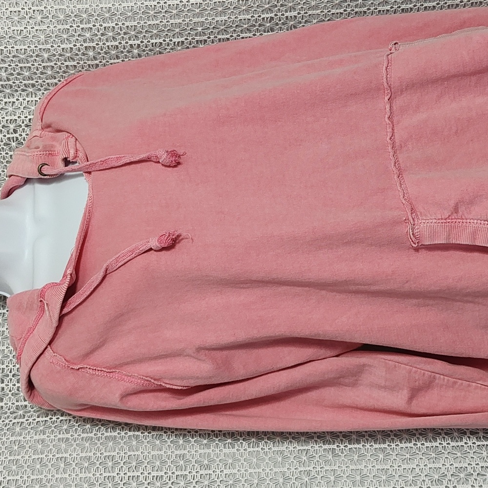 Casual Pink Hooded Sweater for Women